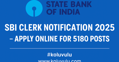 SBI Clerk Notification 2025