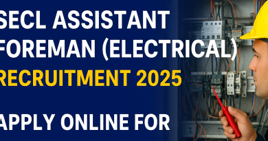 SECL Assistant Foreman Notification