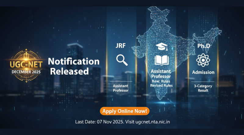 UGC NET December Notification 2025