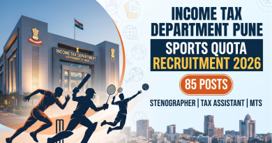 Income Tax Department Pune Sports Quota Recruitment 2026